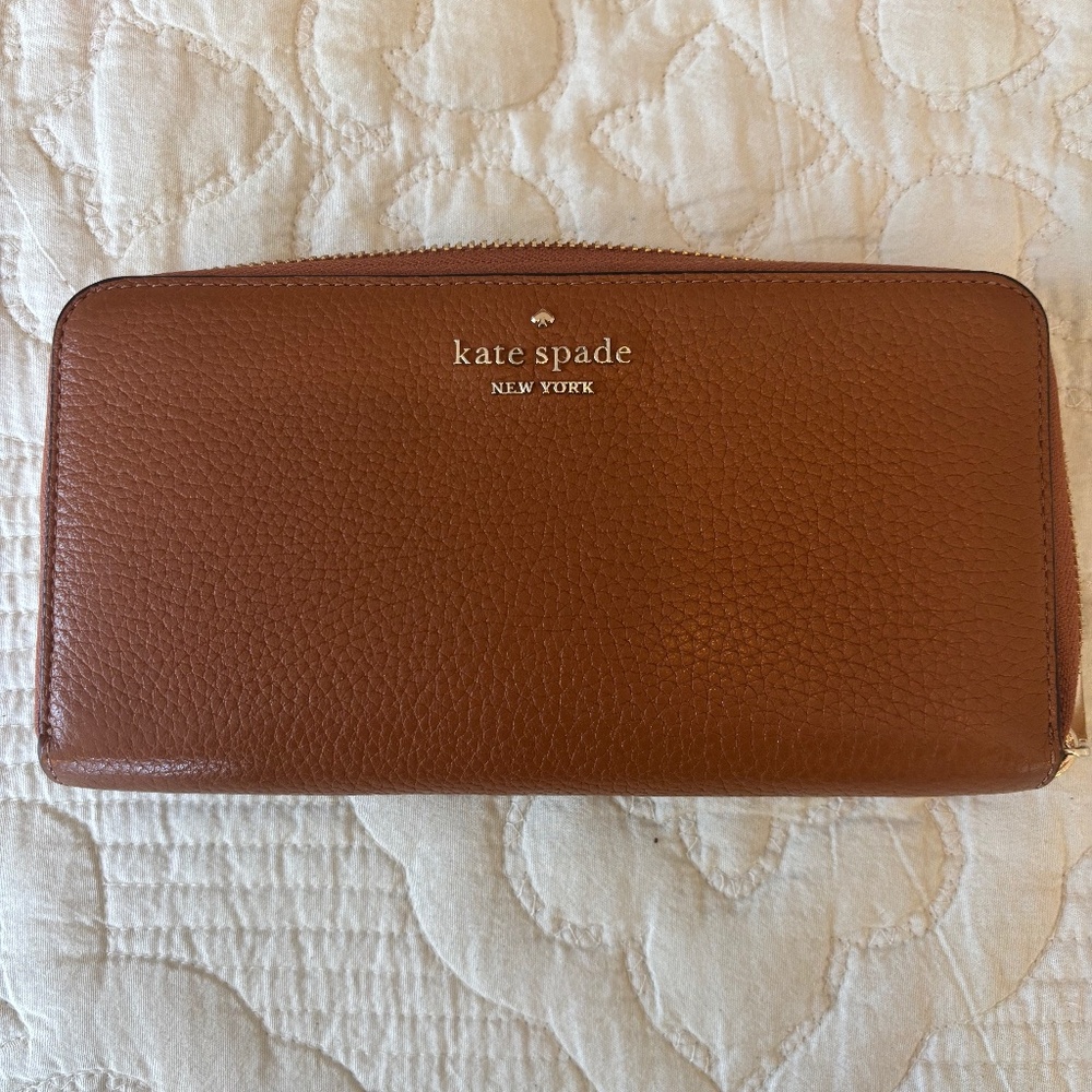 Kate Spade Leila Large Continental Wallet - Warm Gingerbread